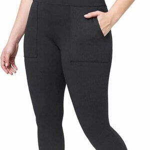 Mondetta | Jacquard Knit Legging High Rise Gray Black Pockets, size M